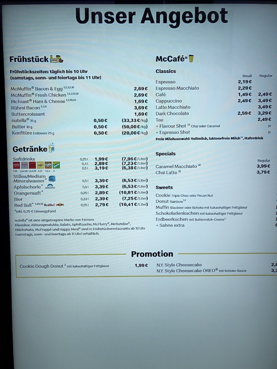 McDonald's Photo Menu 2