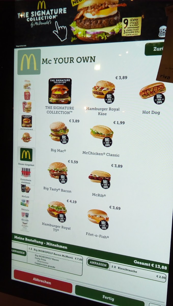 McDonald's Photo Menu 5