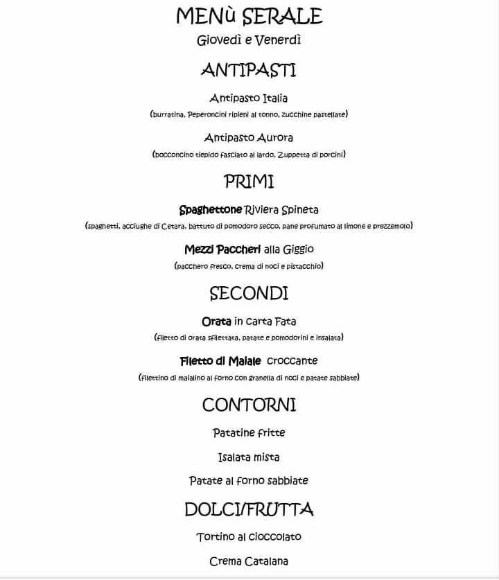 Trattoria Da Marta Photo Menu 1