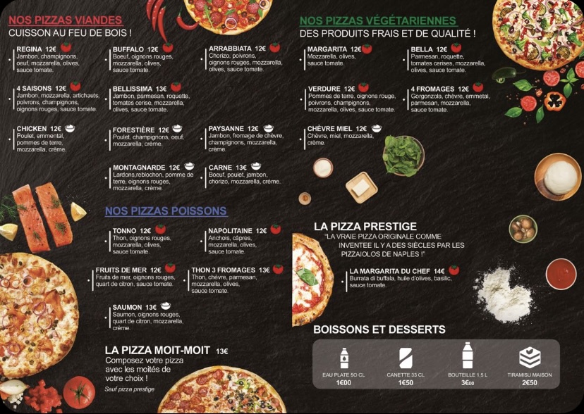 Presto Pizza Photo Menu 2