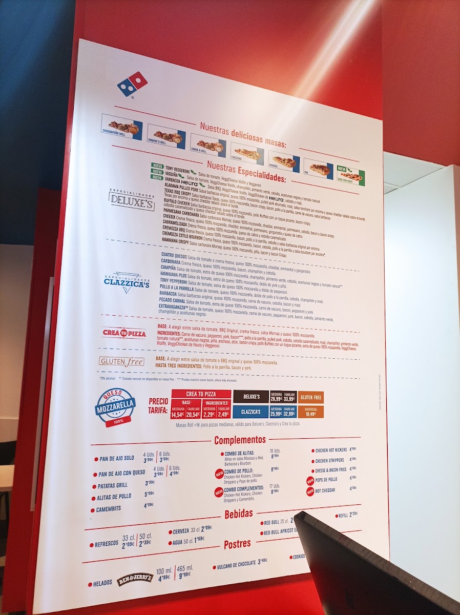 Domino's Pizza Photo Menu 1