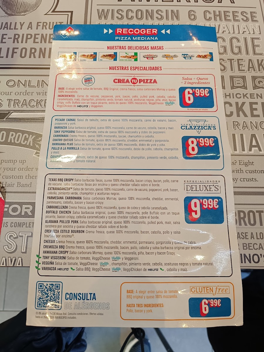 Domino's Pizza Photo Menu 2