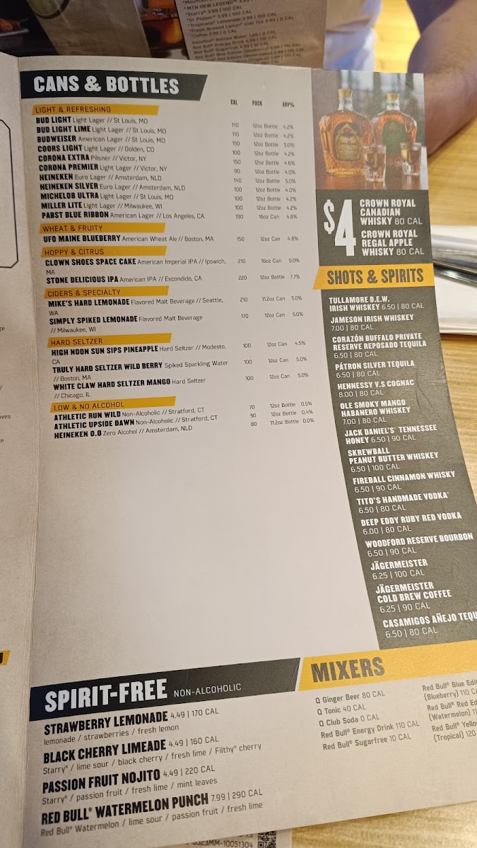 Buffalo Wild Wings Photo Menu 6