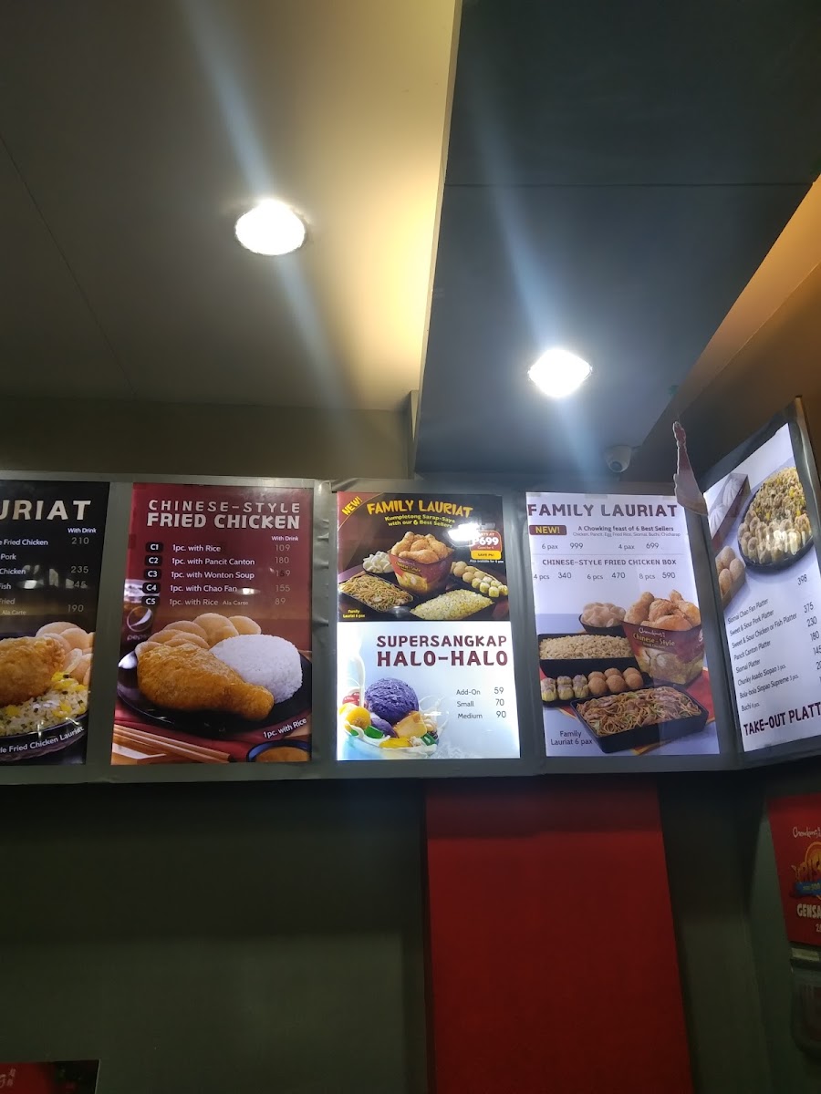 Chowking Photo Menu 1