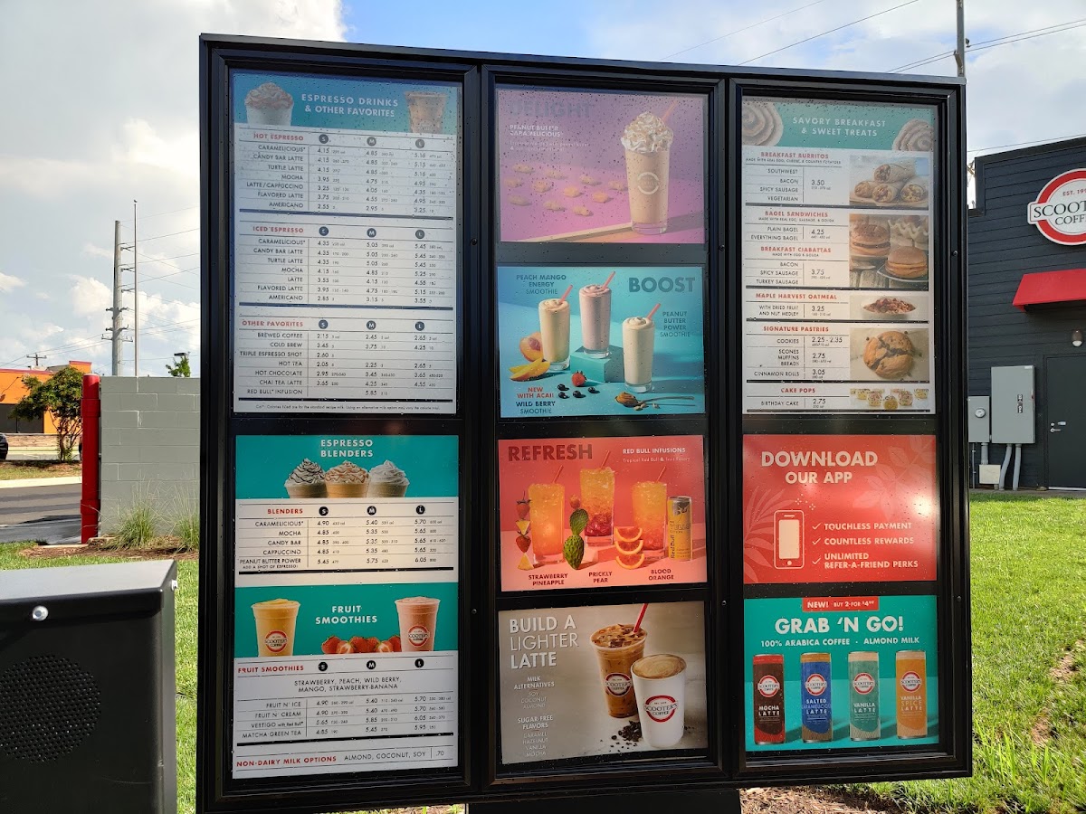 Scooter's Coffee Photo Menu 2