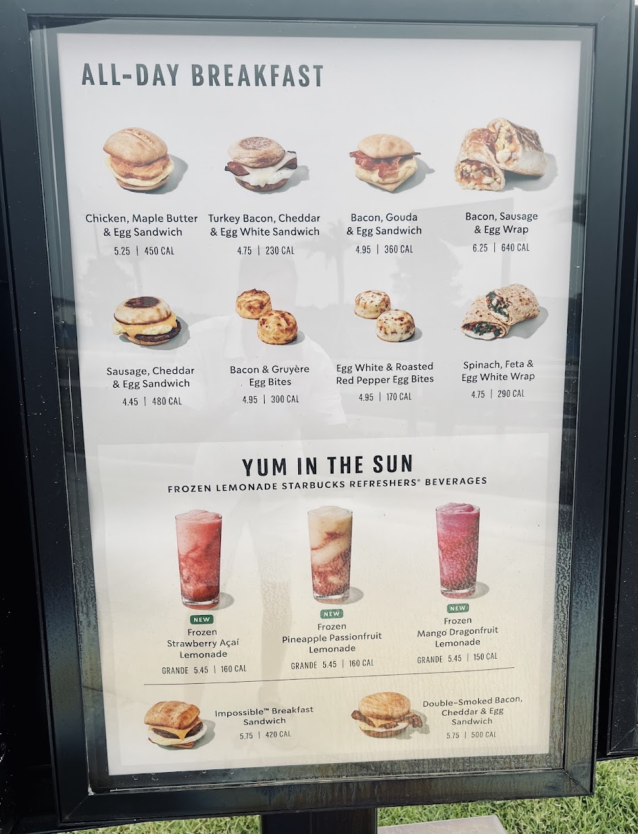 Starbucks Photo Menu 2