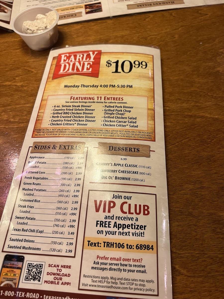 Texas Roadhouse Photo Menu 2