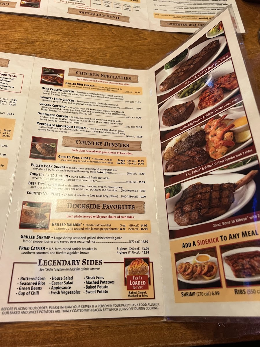 Texas Roadhouse Photo Menu 3