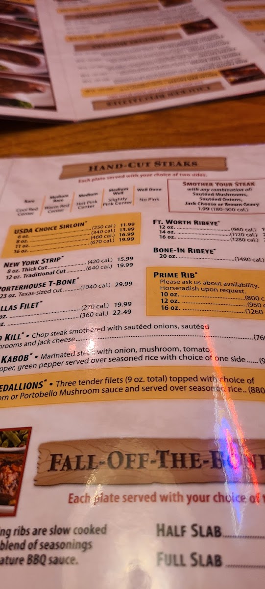 Texas Roadhouse Photo Menu 5