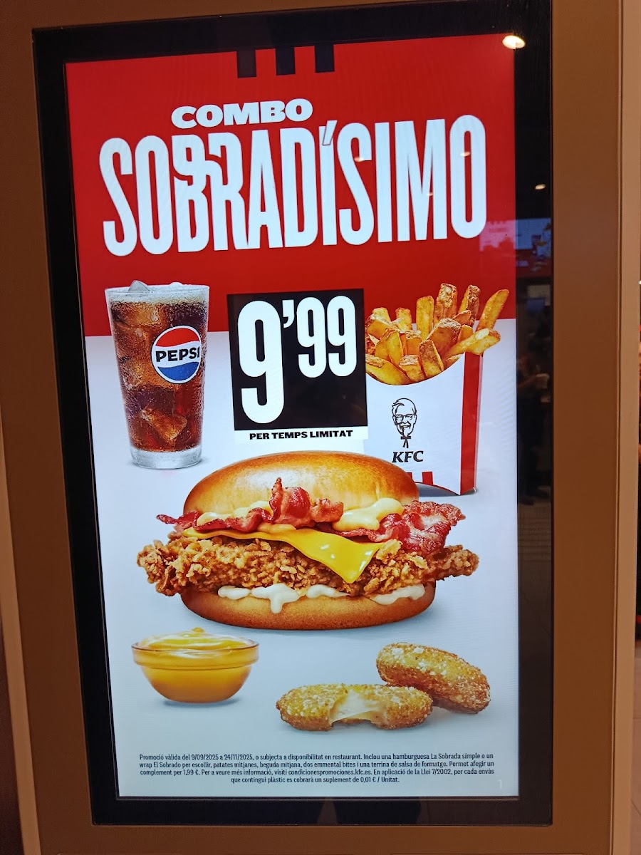 KFC Photo Menu 1