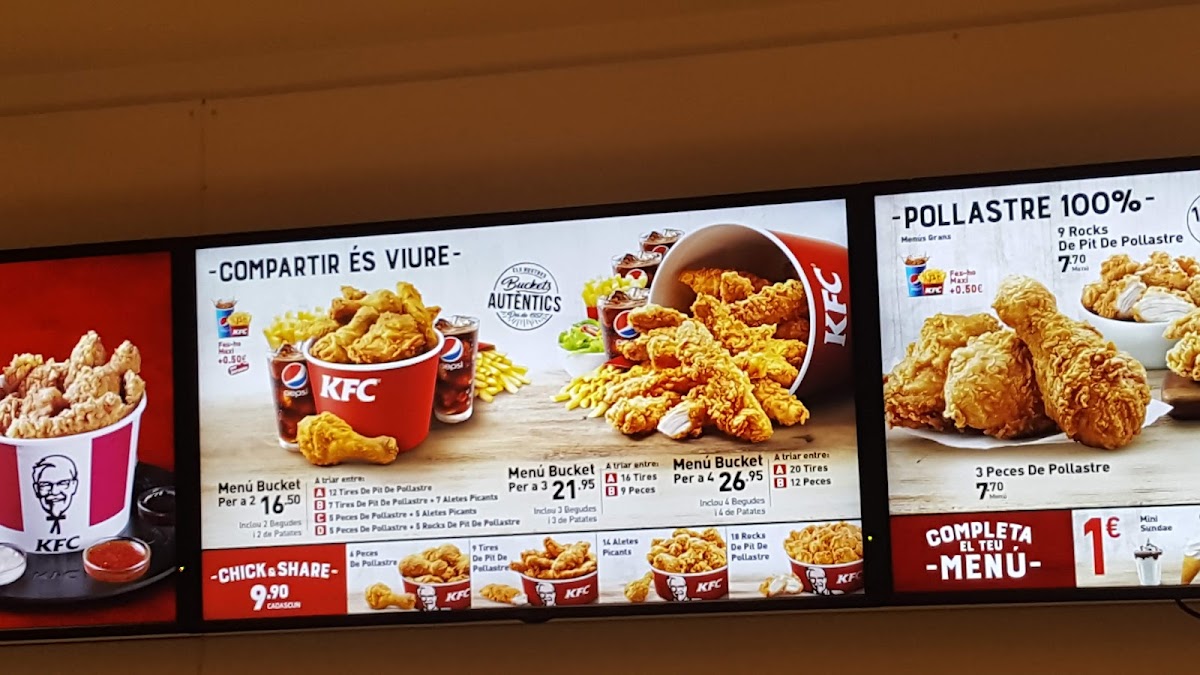 KFC Photo Menu 2