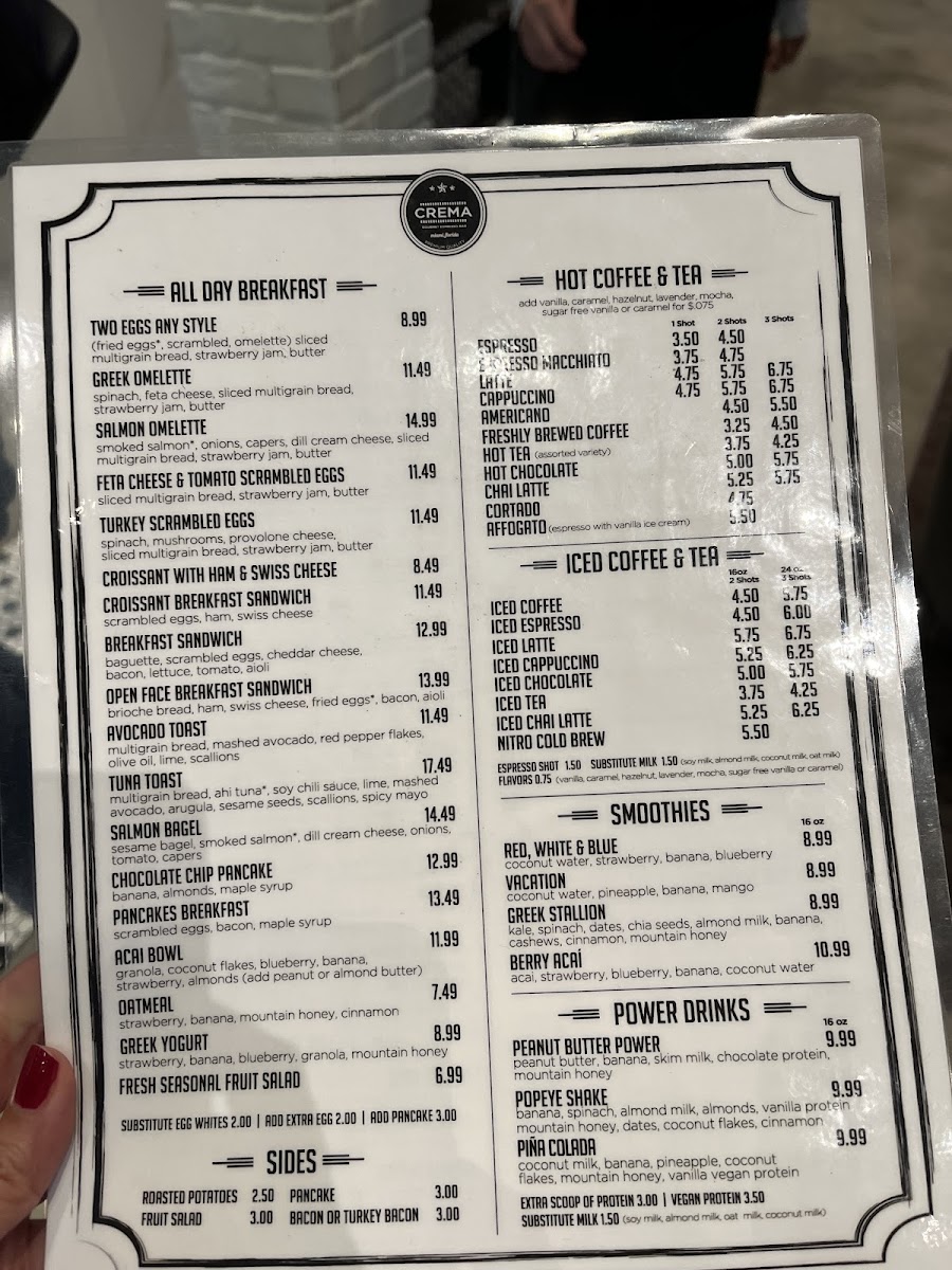 Crema Gourmet Photo Menu 8
