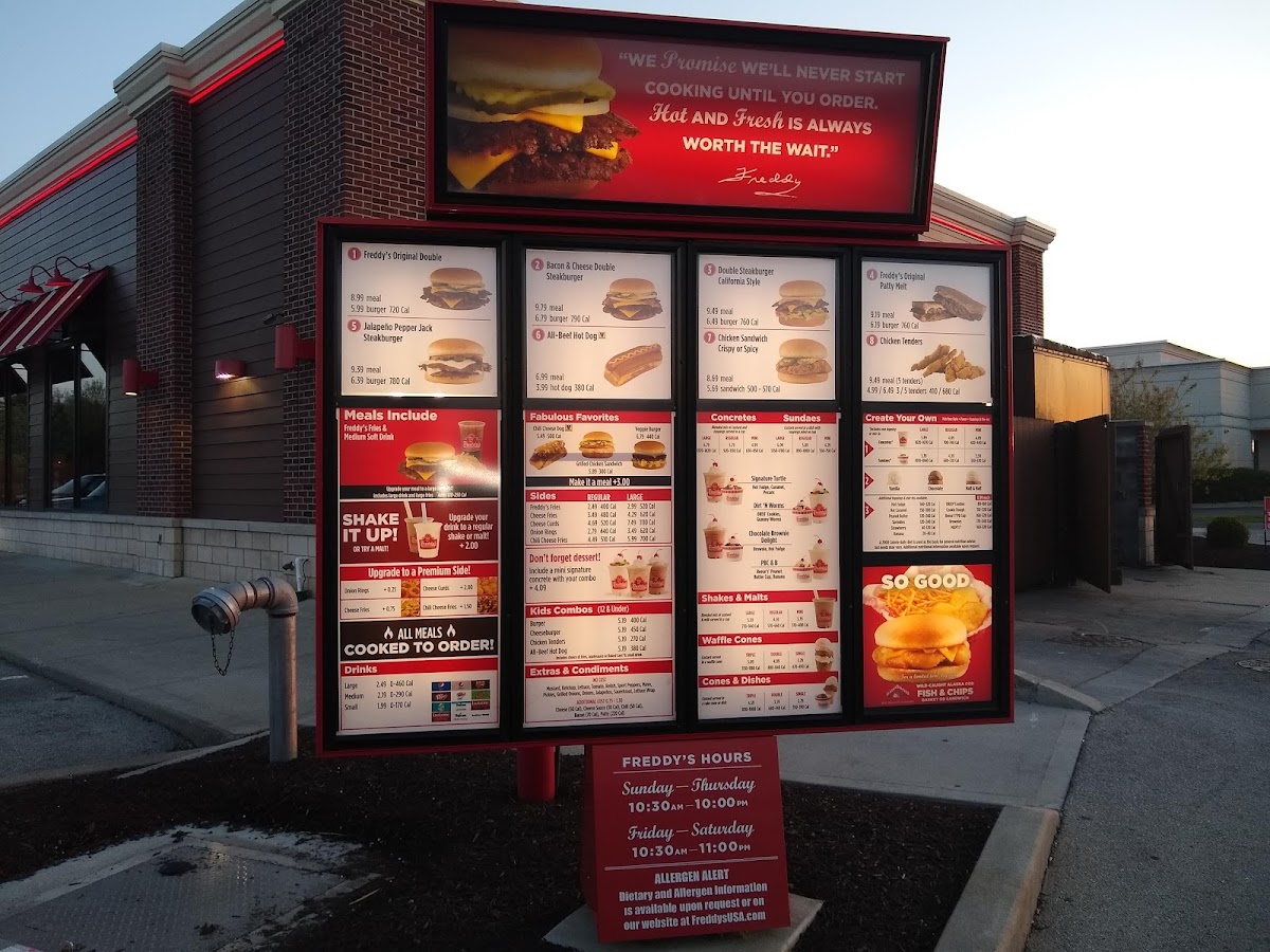Freddy's Frozen Custard & Steakburgers Photo Menu 1
