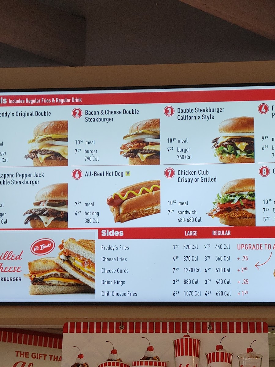 Freddy's Frozen Custard & Steakburgers Photo Menu 3