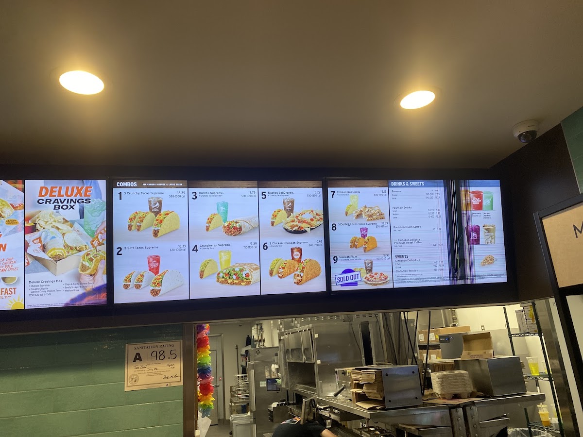 Taco Bell Photo Menu 1