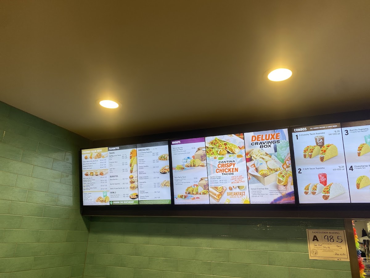 Taco Bell Photo Menu 2