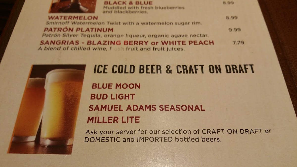 LongHorn Steakhouse Photo Menu 9