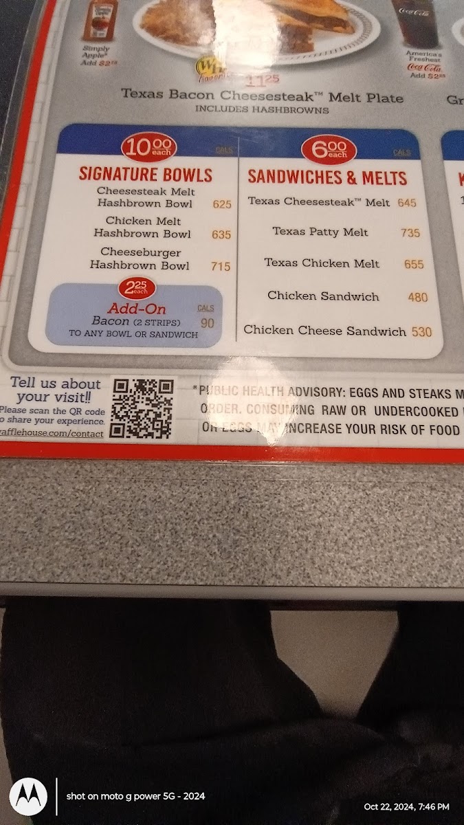 Waffle House Photo Menu 4