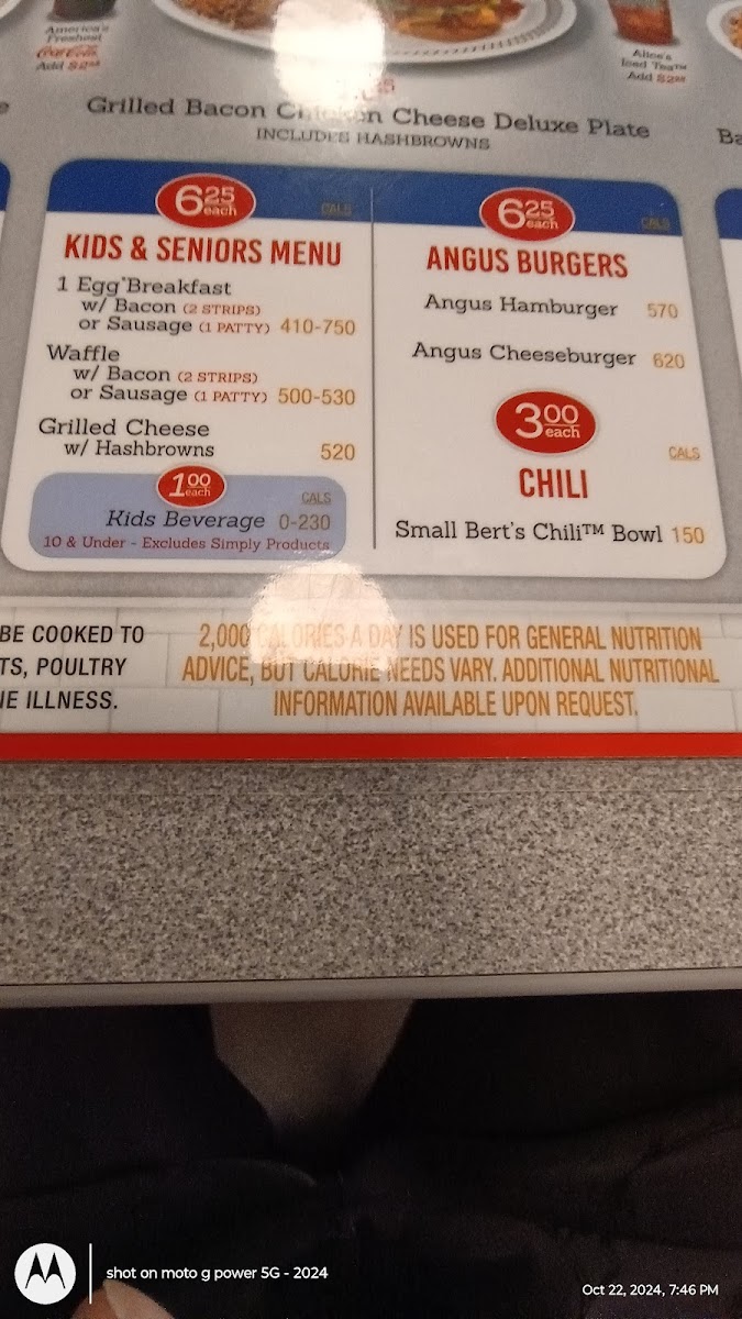 Waffle House Photo Menu 5