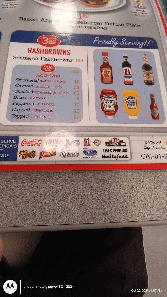 Waffle House Photo Menu 8