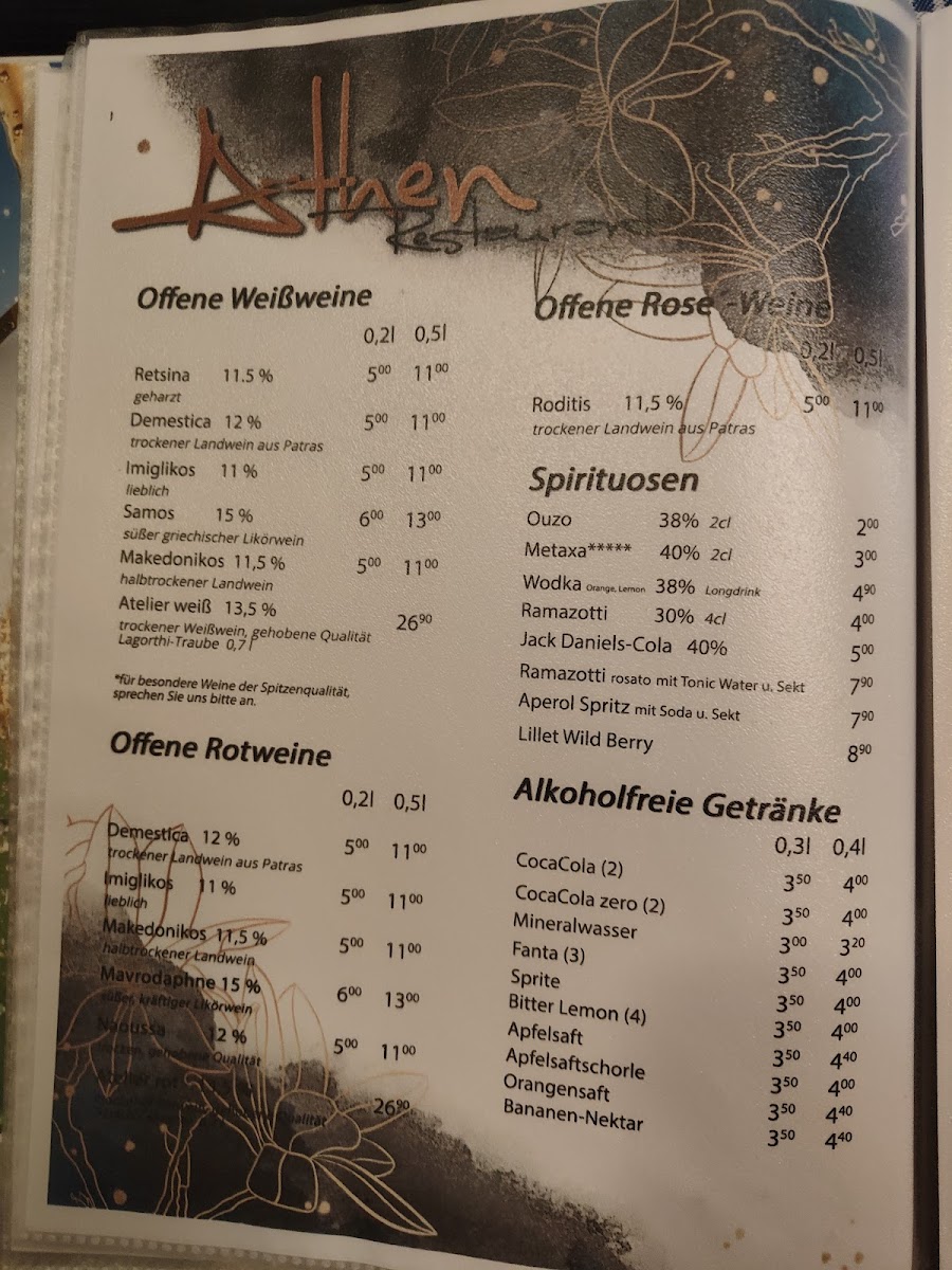 Athen Photo Menu 1