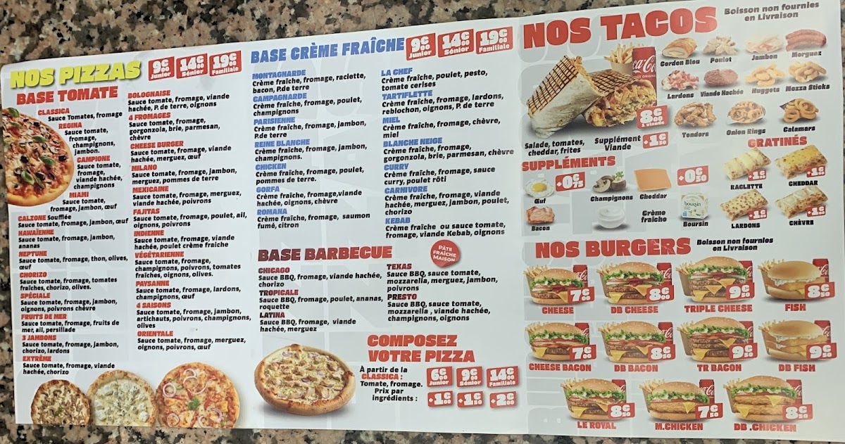 Presto pizza Photo Menu 1