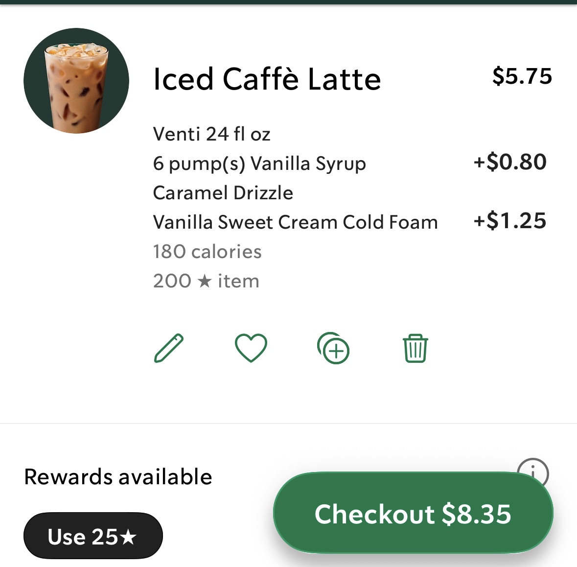 Starbucks Photo Menu 1