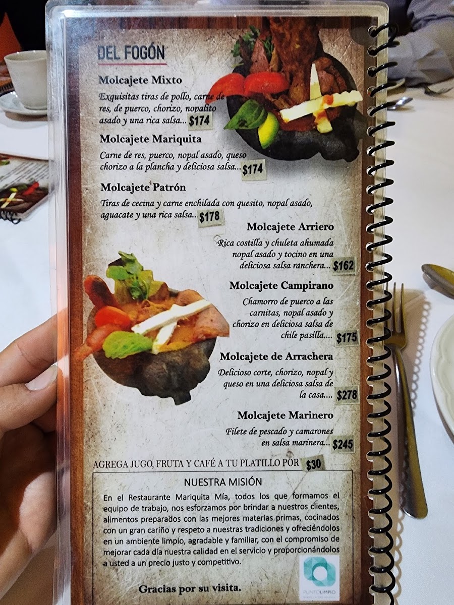 Restaurant Mariquita Mía Photo Menu 2