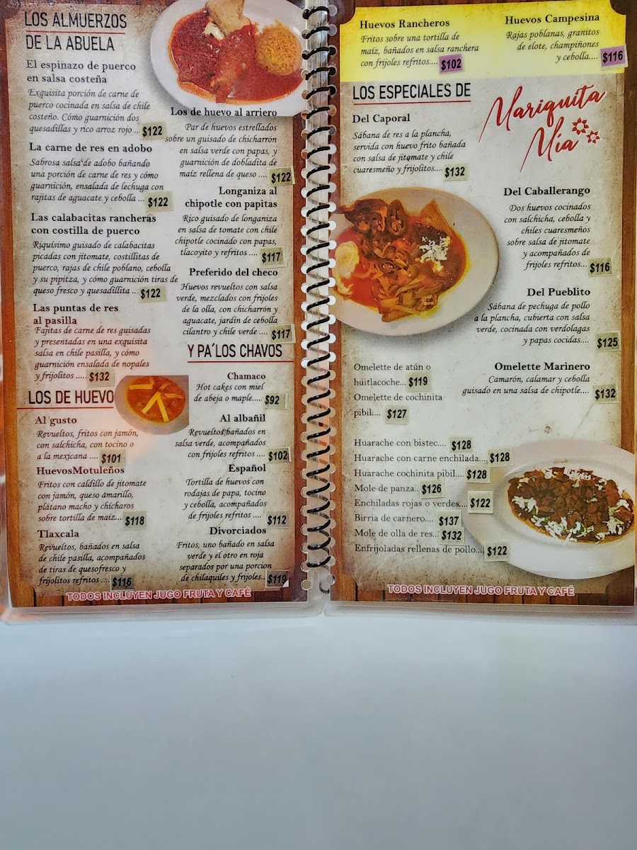 Restaurant Mariquita Mía Photo Menu 3