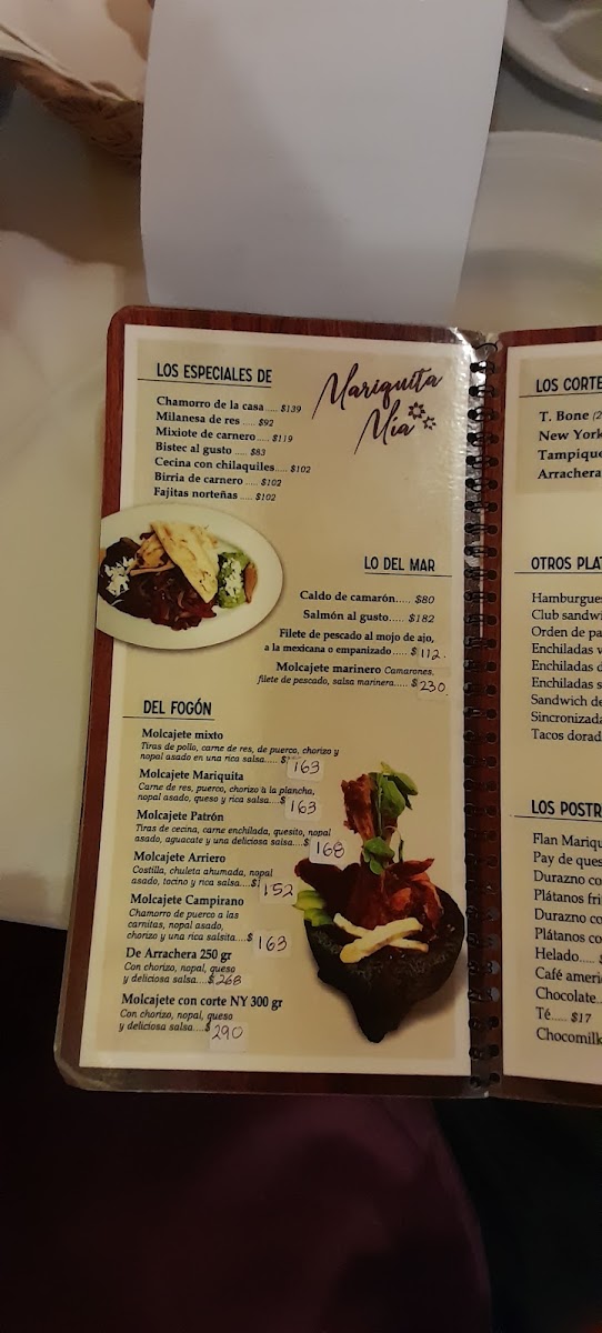 Restaurant Mariquita Mía Photo Menu 9