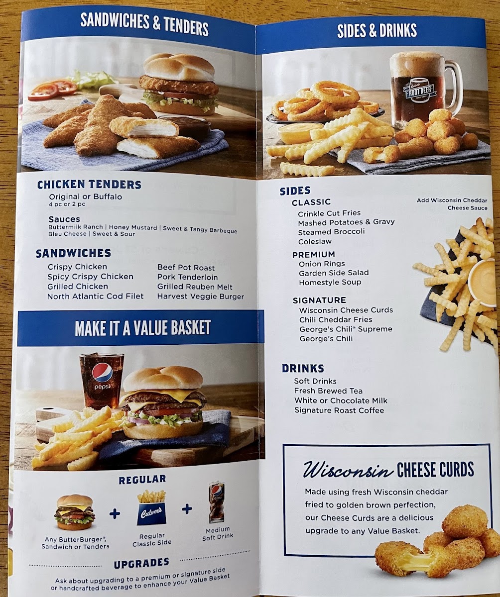 Culver’s Photo Menu 3