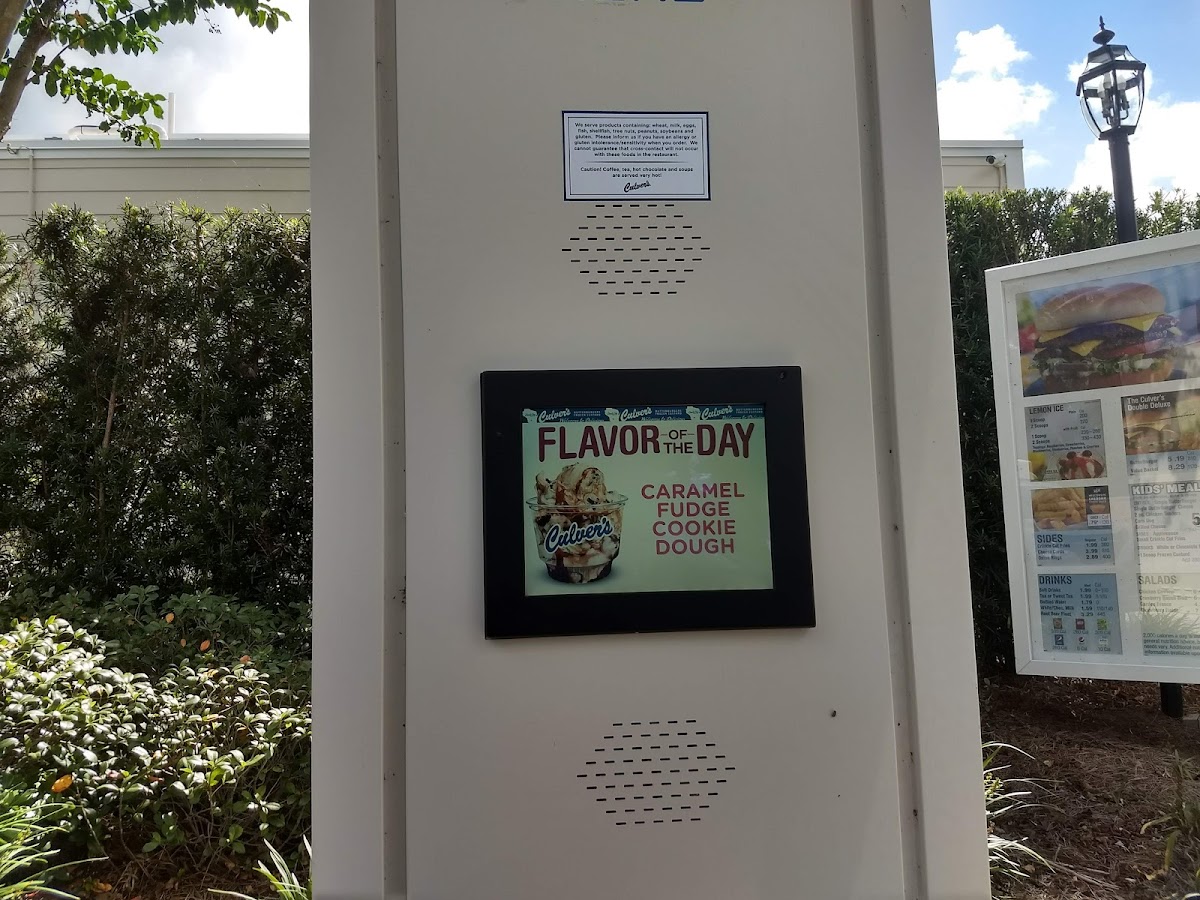 Culver’s Photo Menu 6