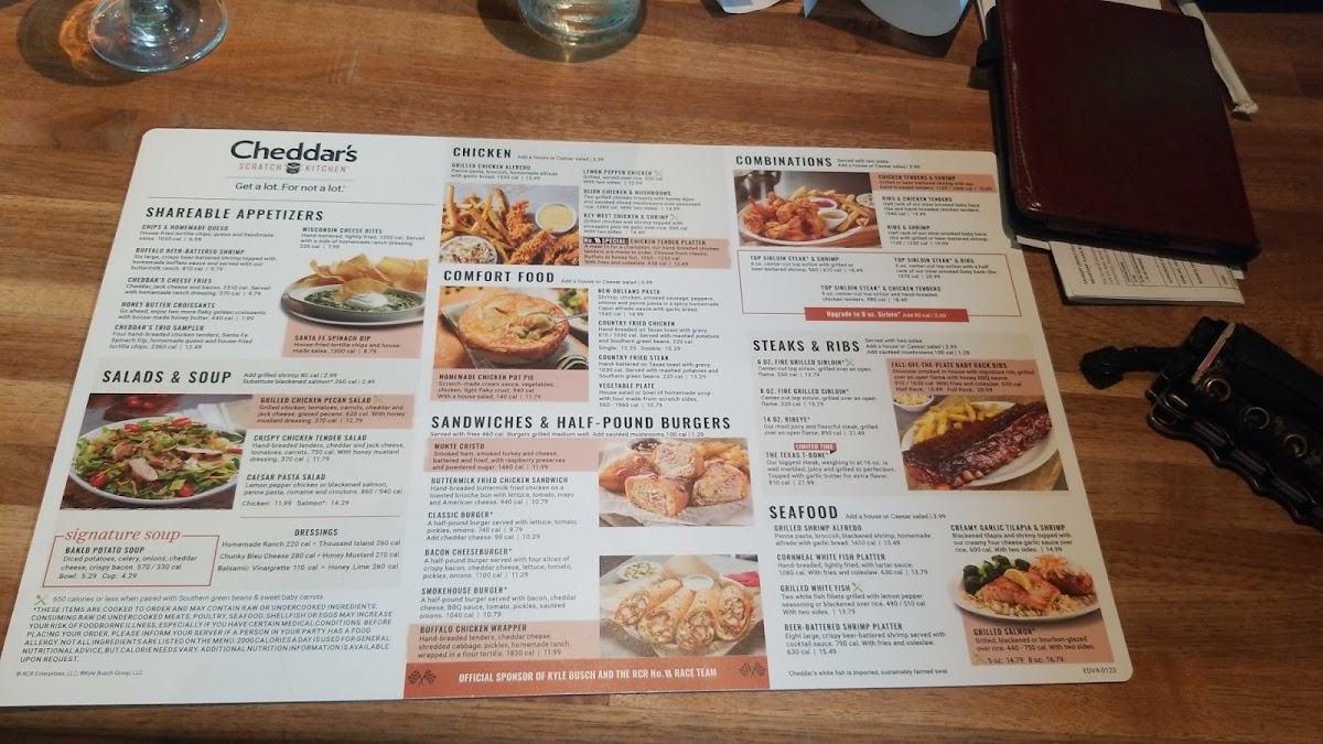 Cheddar's Scratch Kitchen Photo Menu 4