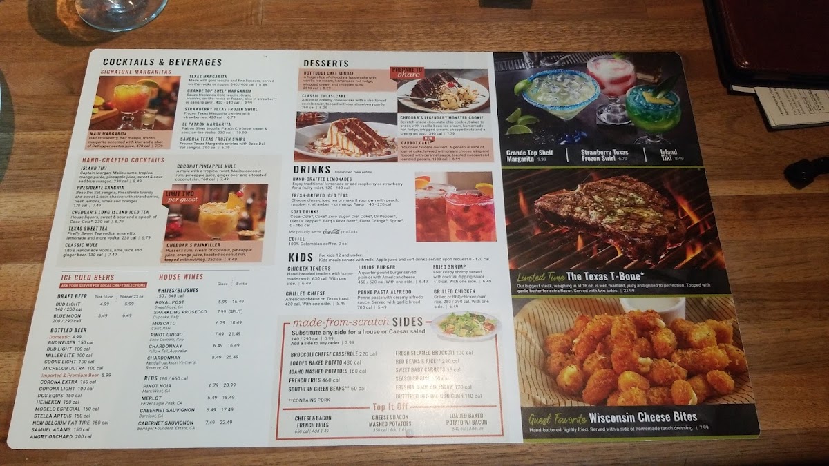 Cheddar's Scratch Kitchen Photo Menu 7
