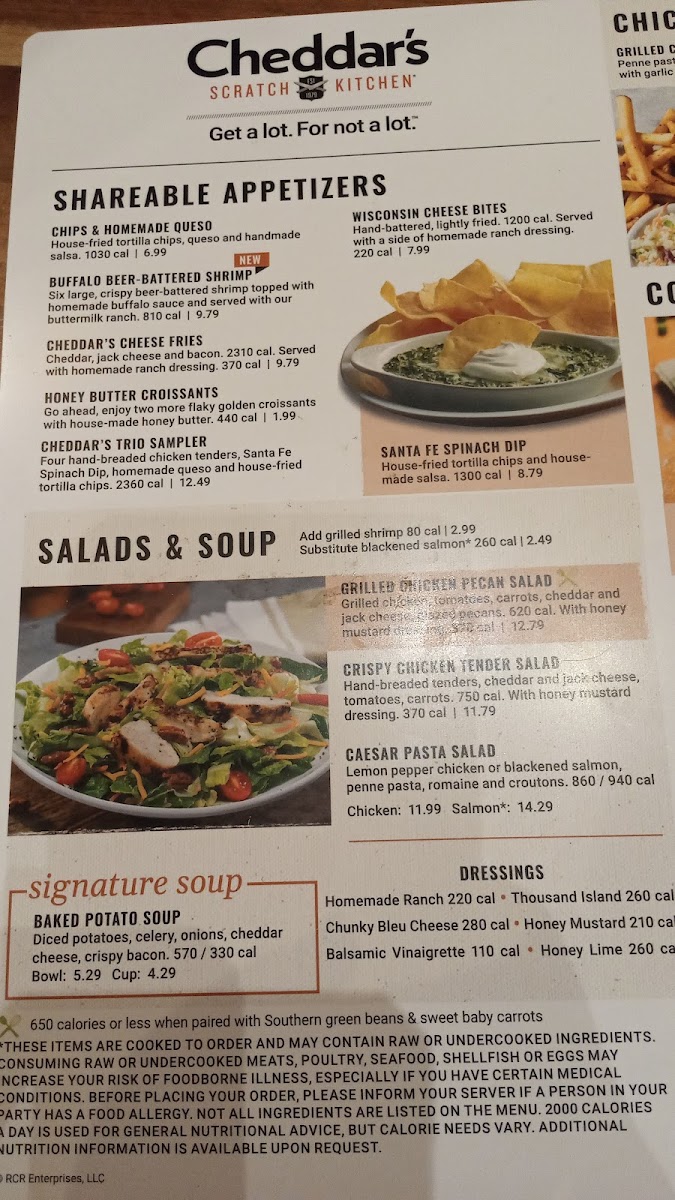 Cheddar's Scratch Kitchen Photo Menu 9