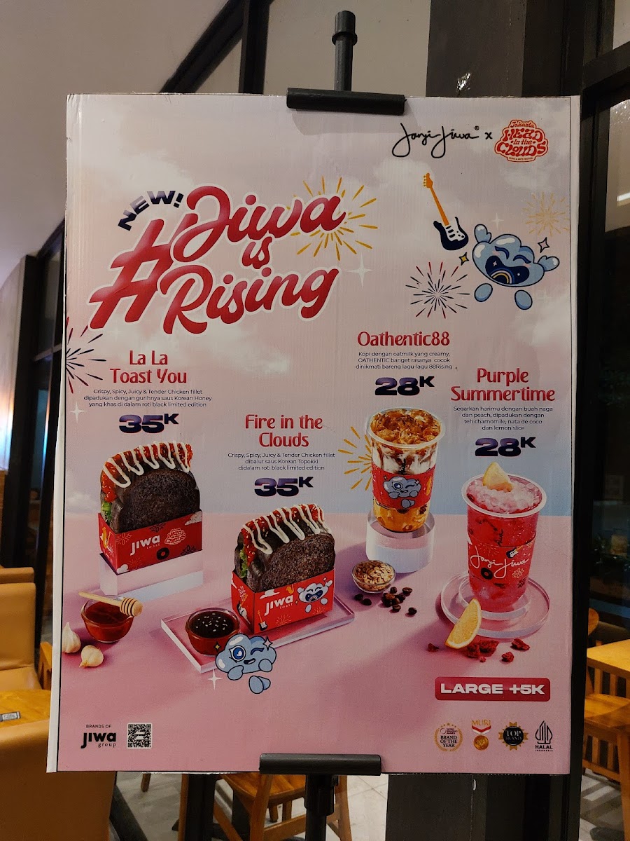 Kopi Janji Jiwa & Jiwa Toast Summarecon Emerald Karawang Photo Menu 3