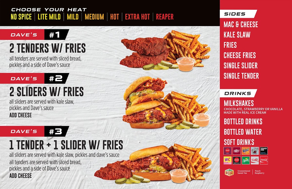 Dave's Hot Chicken Photo Menu 1