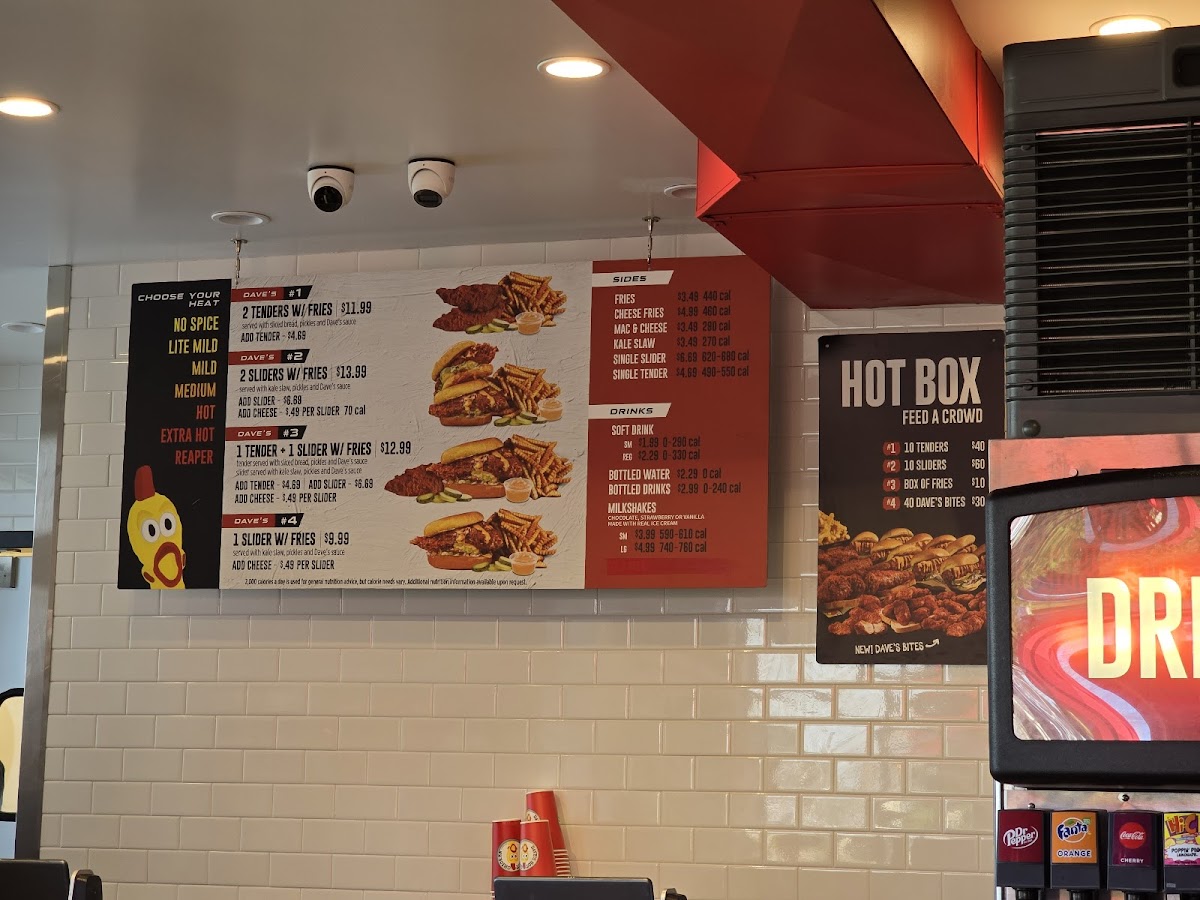 Dave's Hot Chicken Photo Menu 2