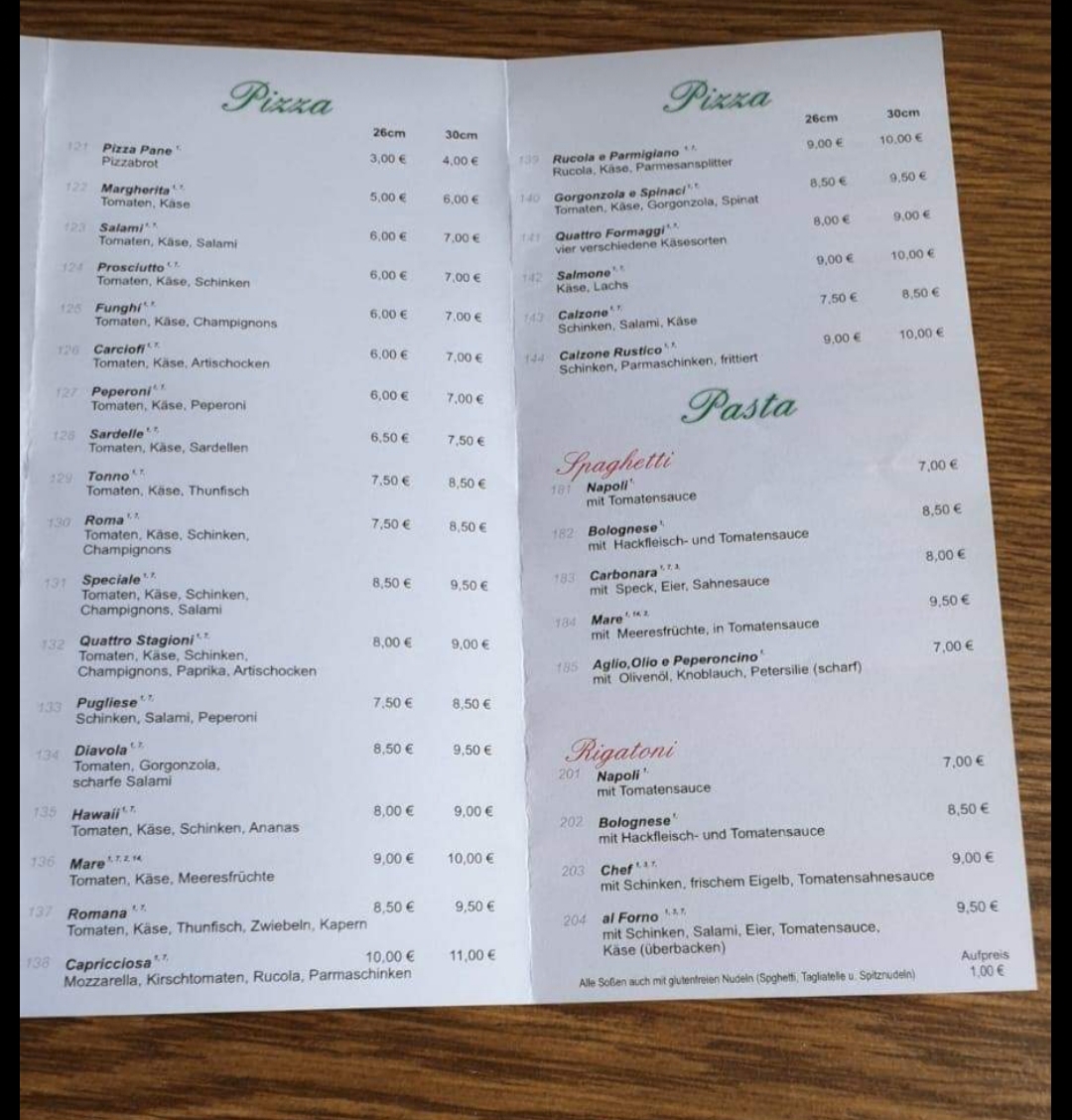Romana Ristorante Photo Menu 1