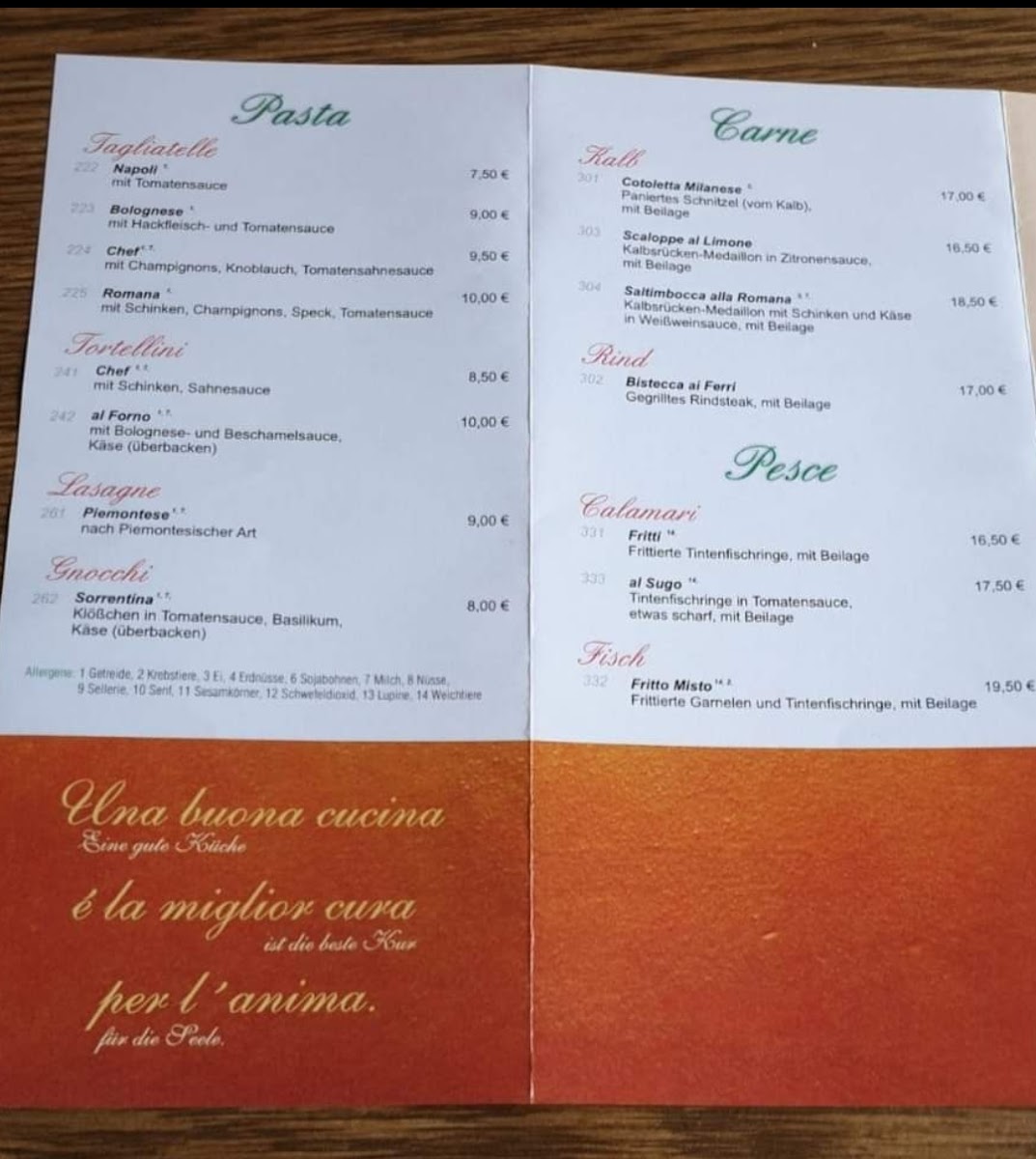 Romana Ristorante Photo Menu 2
