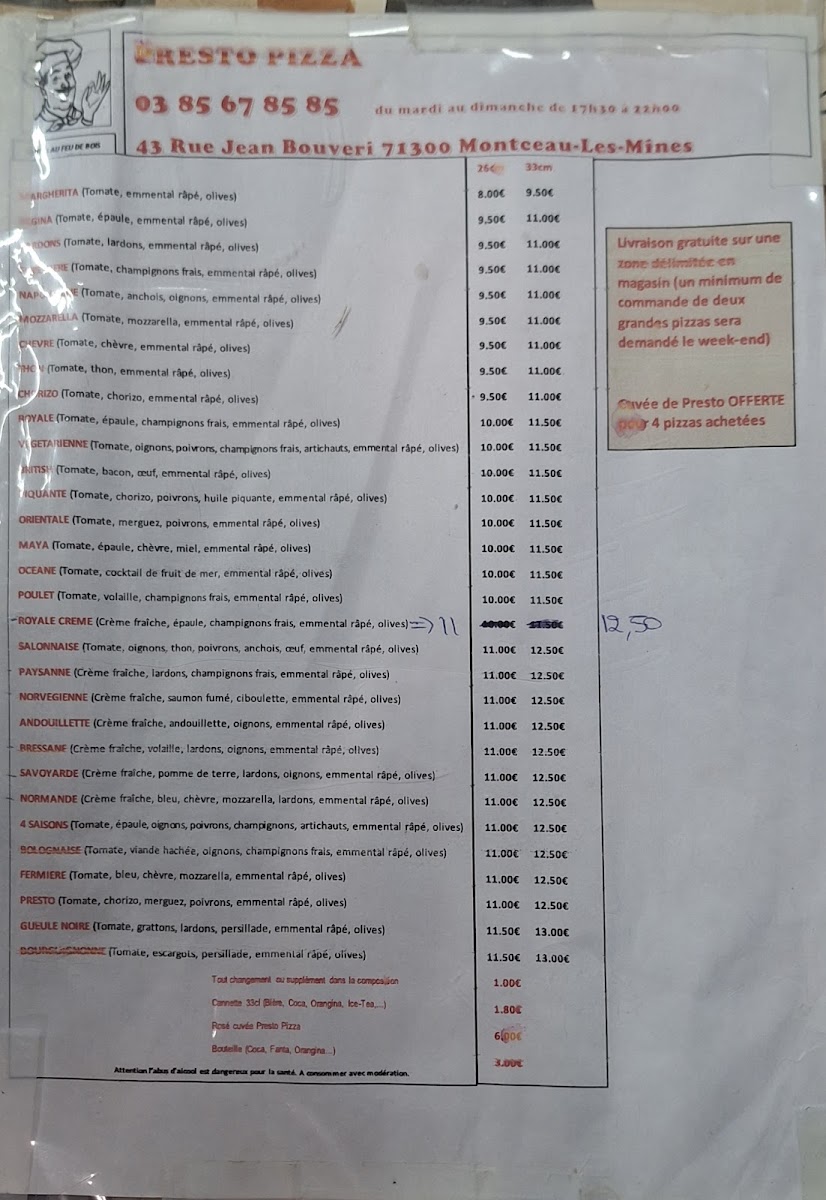 Presto Pizza Photo Menu 3