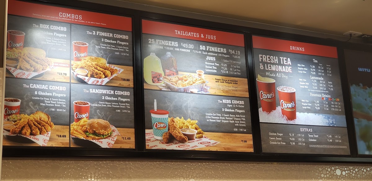 Raising Cane's Chicken Fingers Photo Menu 4