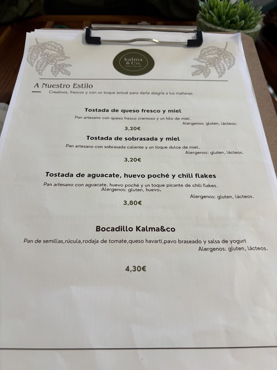 Kalma&co.marbella Bakery and cake Photo Menu 2