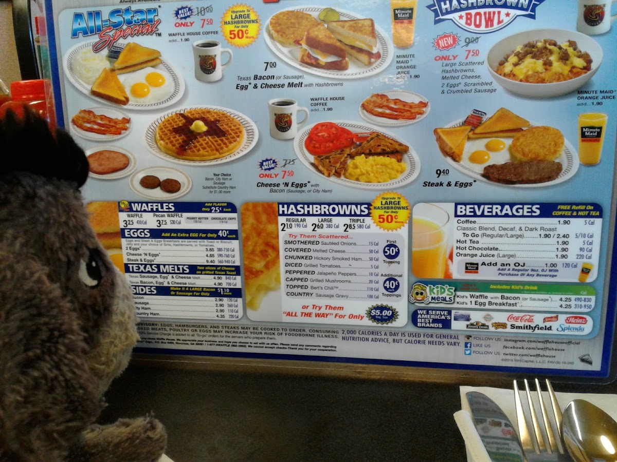 Waffle House Photo Menu 5