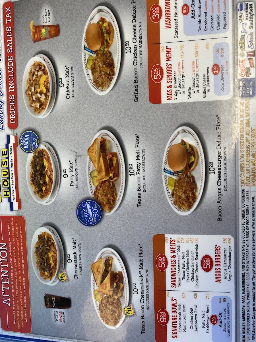 Waffle House Photo Menu 6