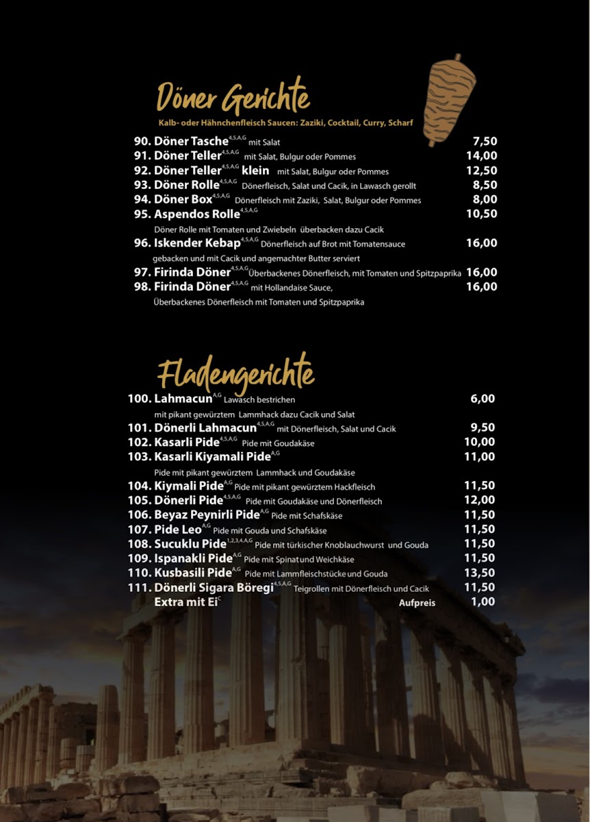 Restaurant Photo Menu 5