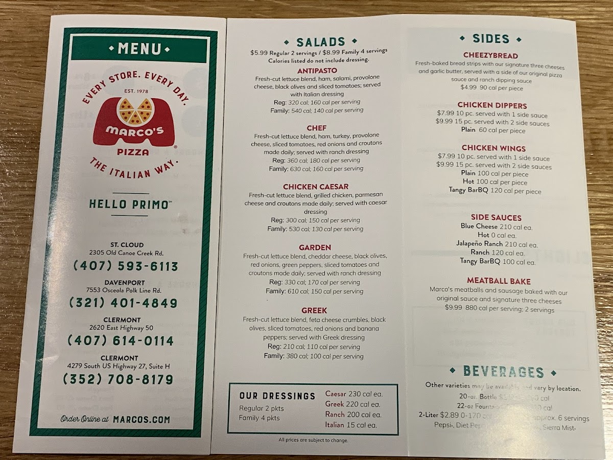 Marco's Pizza Photo Menu 3