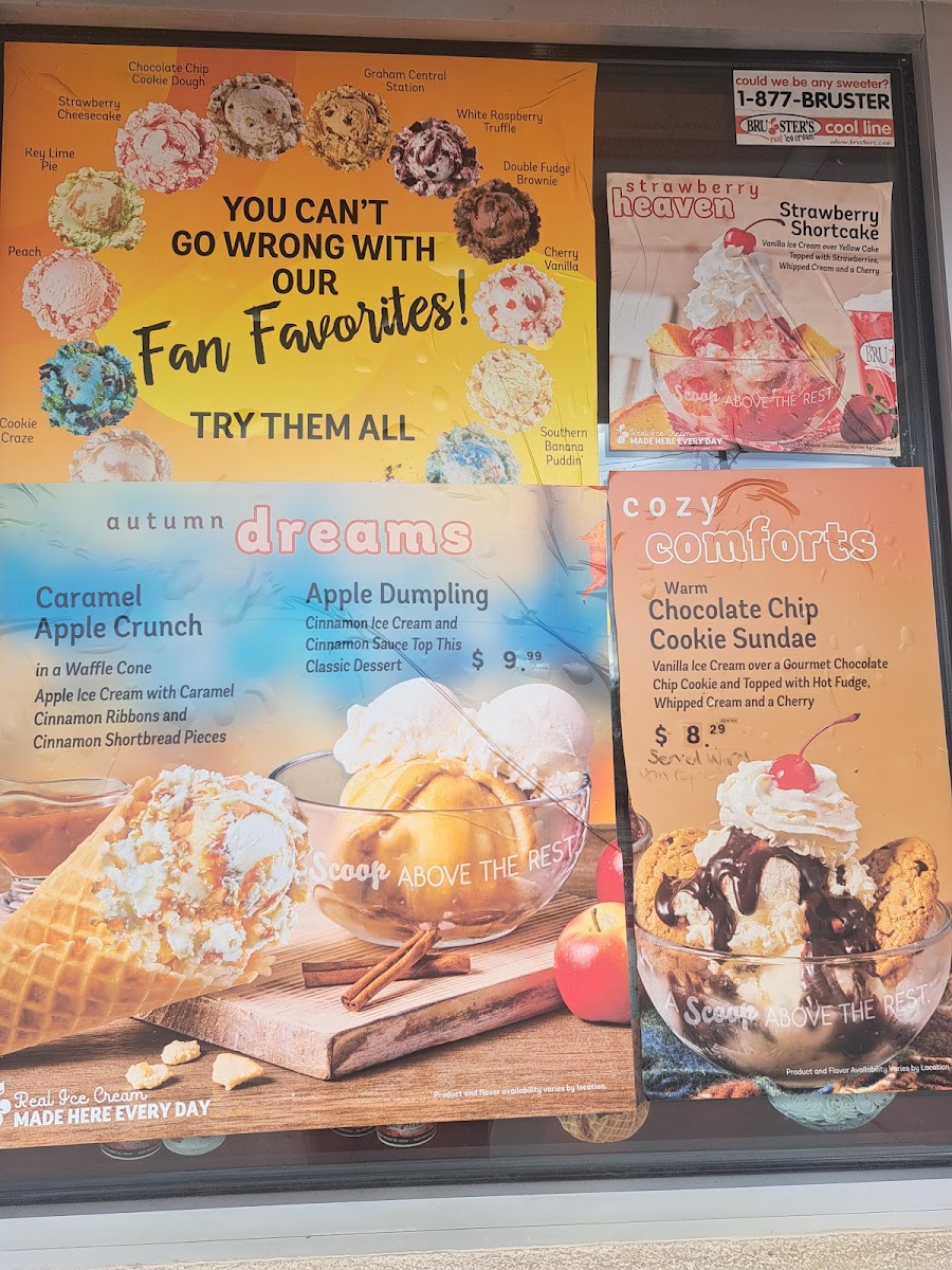 Bruster's Real Ice Cream Photo Menu 2