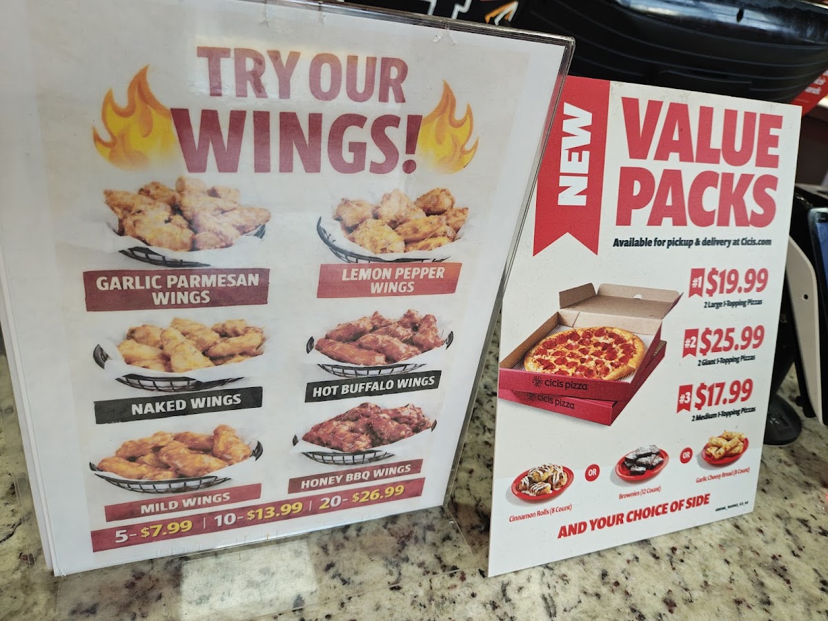 Cicis Pizza Photo Menu 1