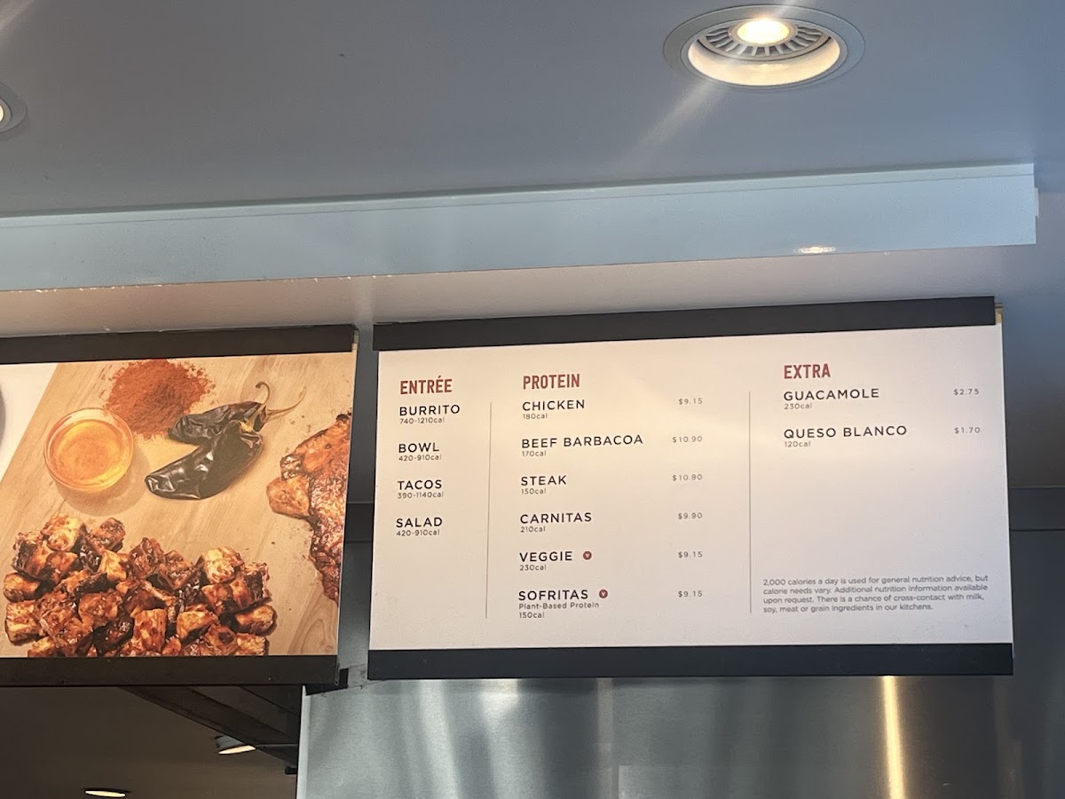 Chipotle Mexican Grill Photo Menu 2